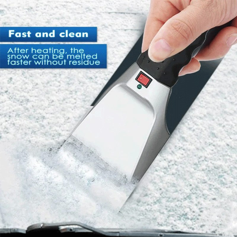 BowLift | Heated Snow Ice Scraper for Car 12V Plug into Cigarette Lighter