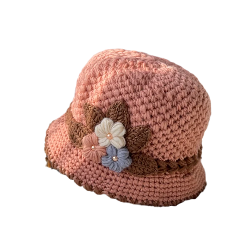 BowLift | French Thick Women's Flower Knit Wool Hat