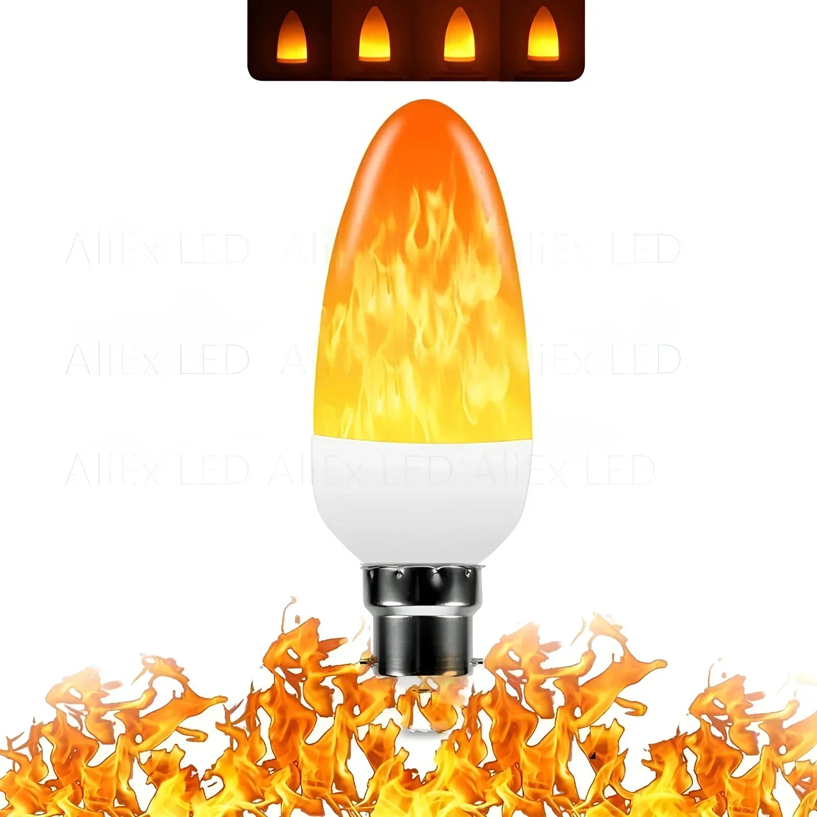 BowLift | Flame Effect Lamp – 9W LED Light Bulb with Realistic Flame Glow