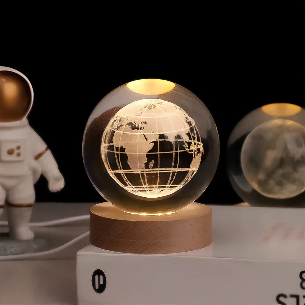 BowLift | 3D Engraved Crystal Sphere - Celestia