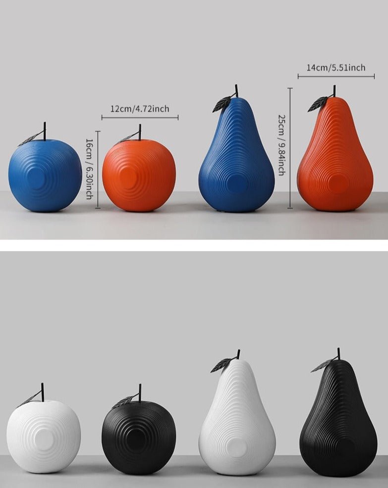 BowLift | Texture Fruit Apple & Pear Sculpture