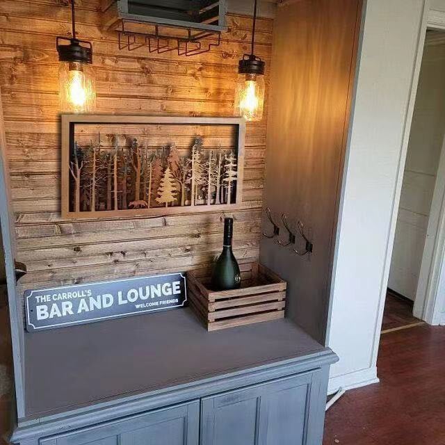 BowLift | Wall Decor - WoodForrest 3D - Enchanting Forest Scene - Fox & Tree Shadow