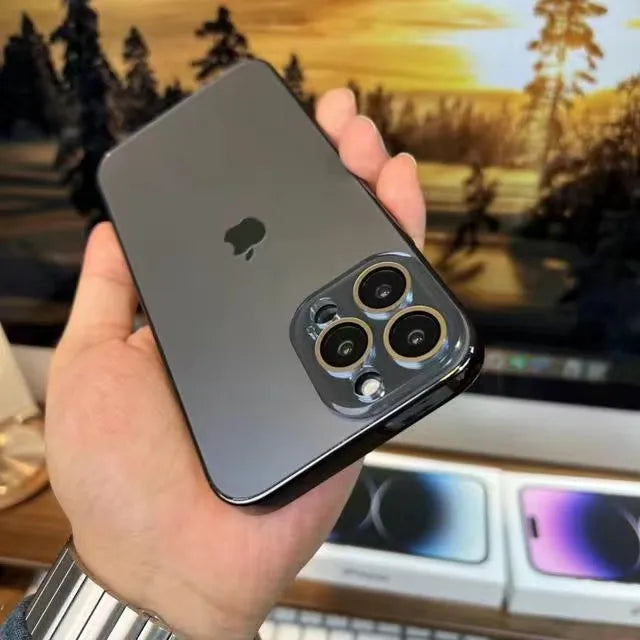 BowLift | Galvanized Matte Acrylic Tempered Glass iPhone Case