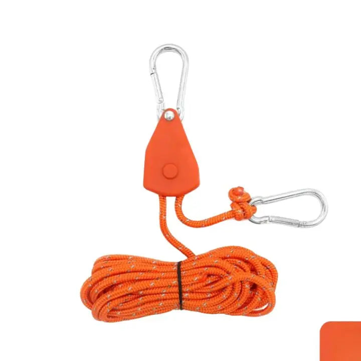 BowLift | 4 pieces | Adjustable outdoor camping rope – stable, reflective and compact