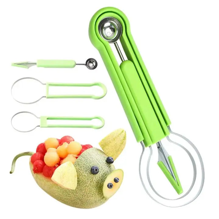 BowLift | 4-in-1 Stainless Steel Fruit Cutter Set