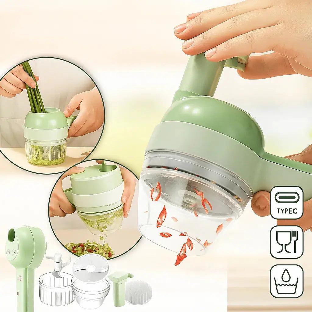 BowLift | 4-in-1 Electric Kitchen Package includes chopper and cutting tool