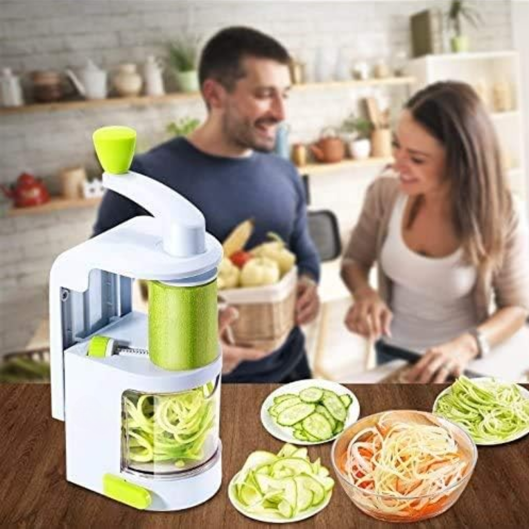 BowLift | 4-in-1 Heavy Vegetable Spiralizer with Strong Suction Cup