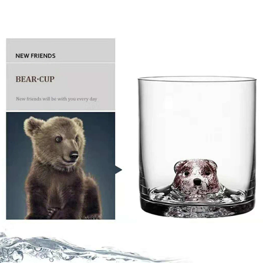 BowLift | 3D Animal Ultra Clear Unique Wine Glass