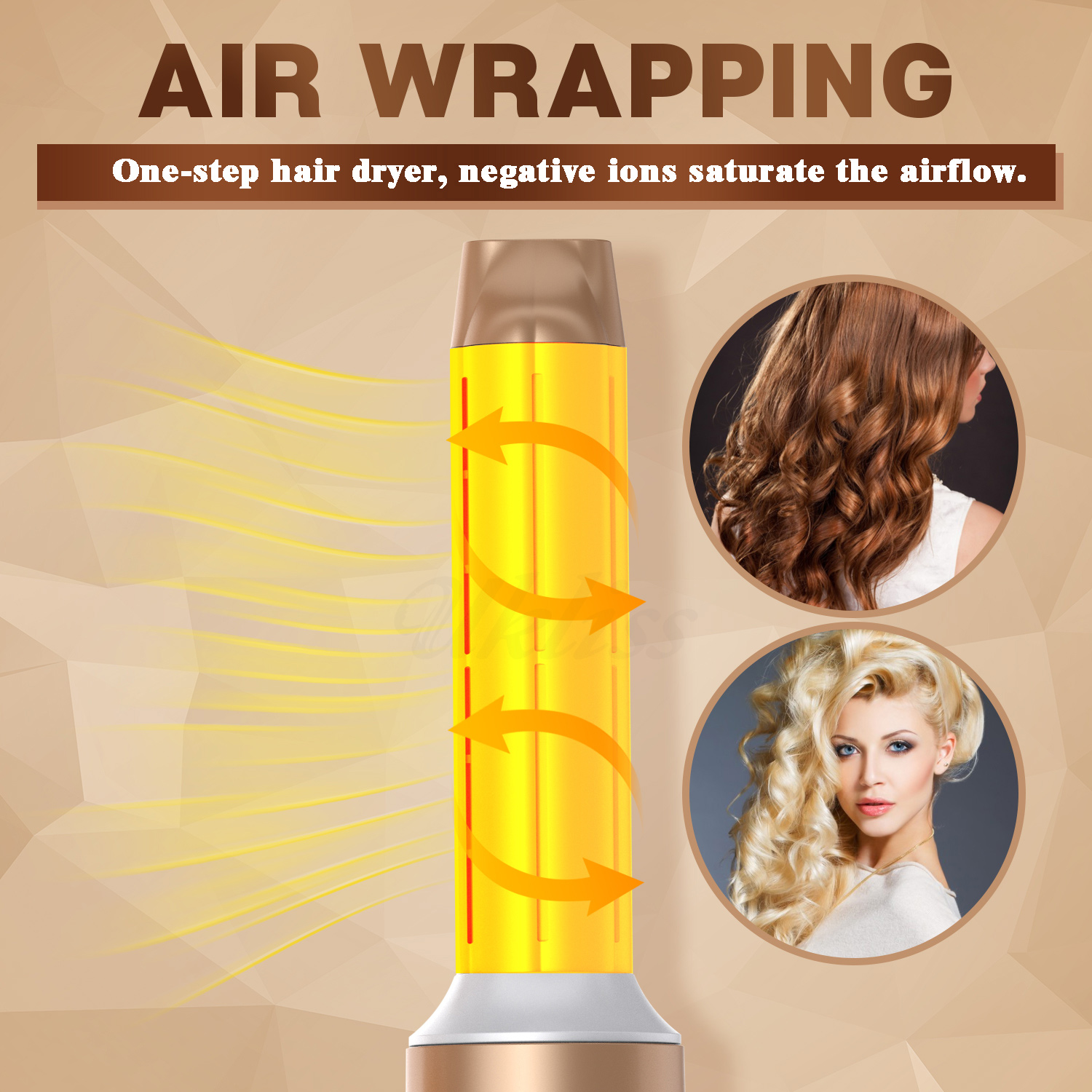 BowLift | 7-in-1 Airwrap Hair Styler | Multi-Functional Styling Tool for Curls, Waves & Straightening