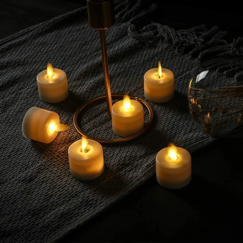 BowLift | GlowFlame LED Tealight – Realistic Flame-less Candle for Atmospheric Lighting