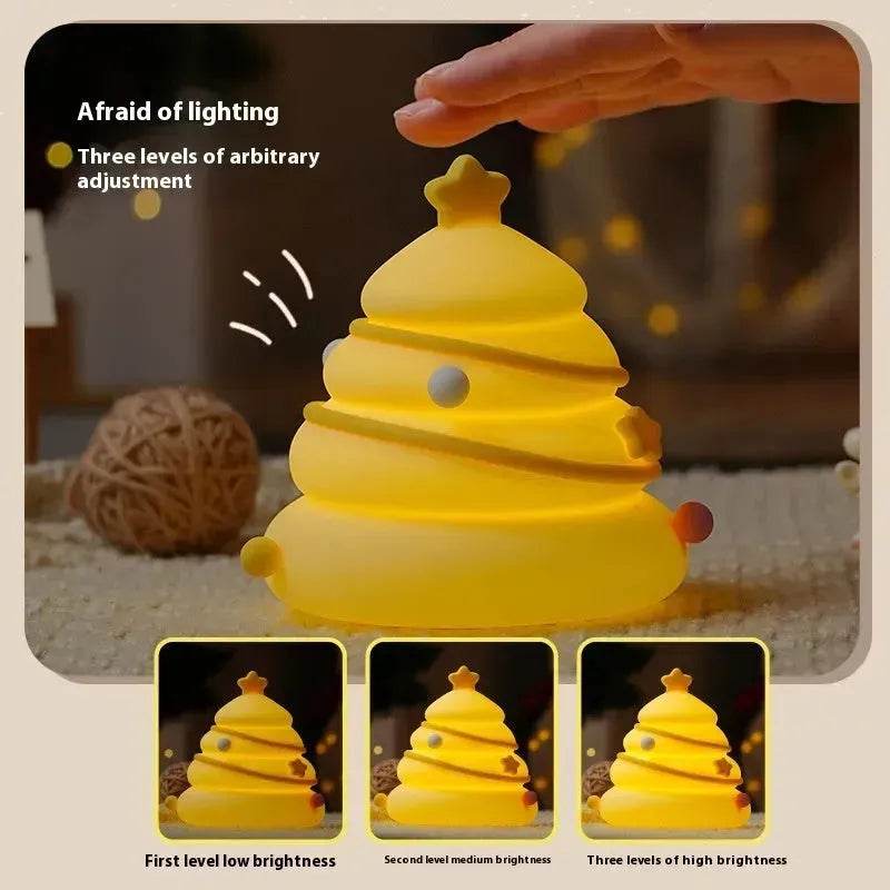 BowLift | Silicone Christmas Tree Night Lights USB Rechargeable Cute Cartoon Kid Birthday Gifts