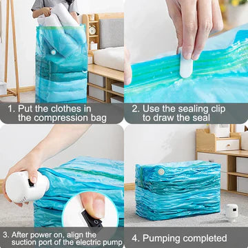 BowLift | Durable Electric Vacuum Compression Bag - 75% More Storage!