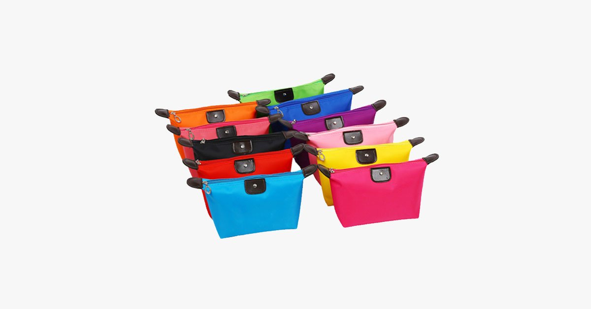 BowLift | Candy Cosmetic Travel Case - Nylon Bag - Zipper Closure - Perfect for Organizing Your Cosmetics!
