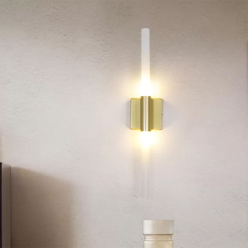 BowLift | Rotatable linear wall lamp Postmodern metal 2/4 heads gold wall mounting light