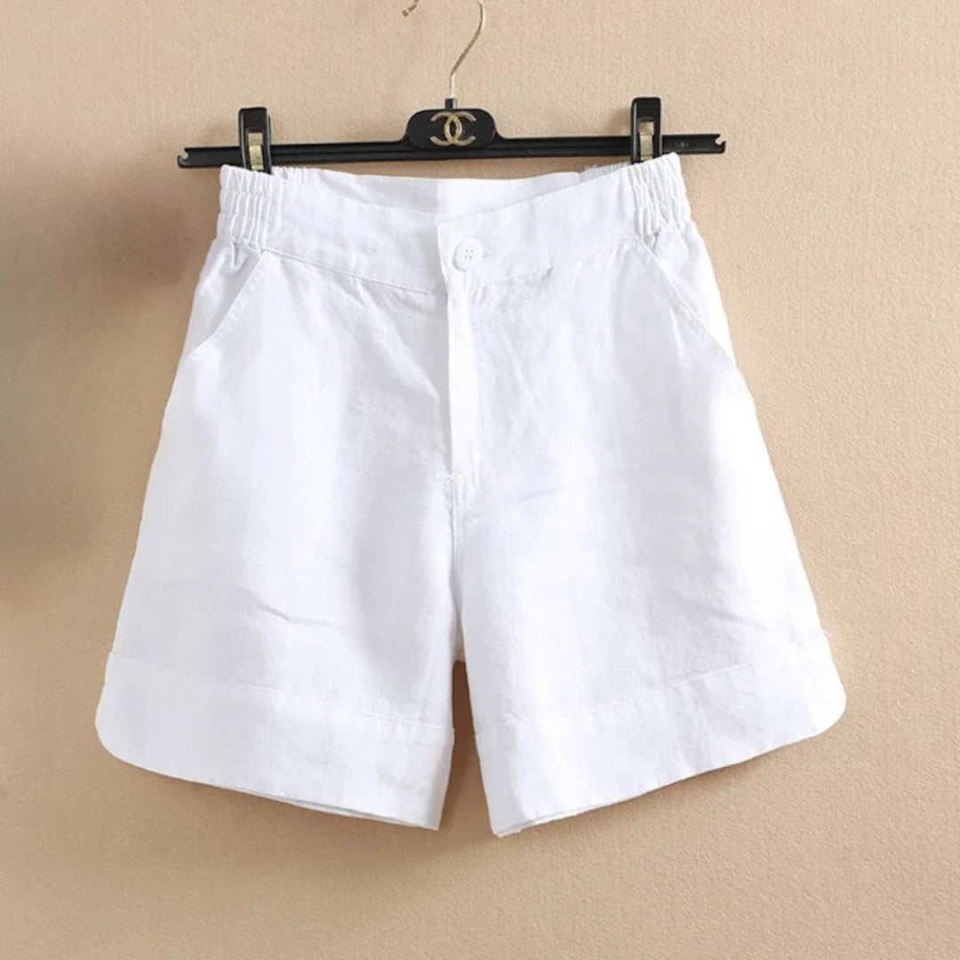 Relaxed Linen Shorts with Lightweight Feel