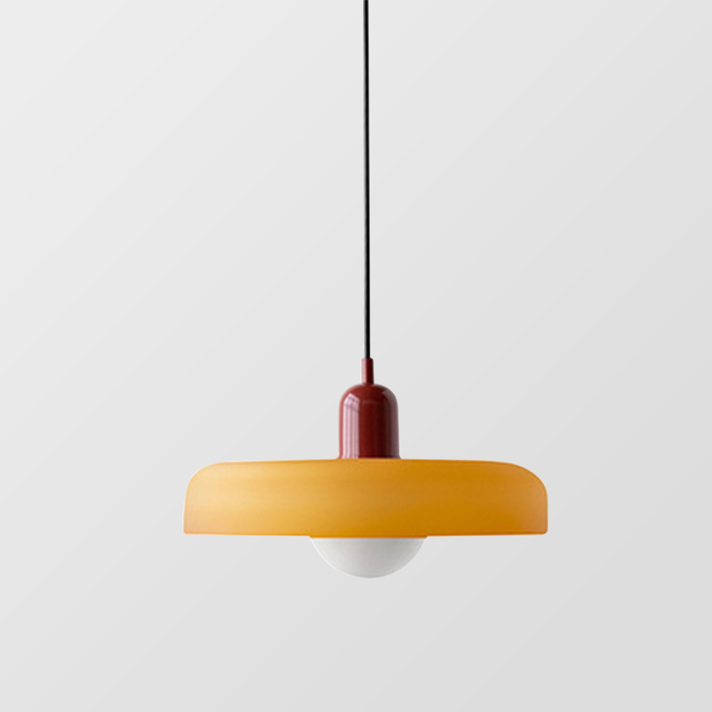 BowLift | Bauhaus Colored Glass Pendant Light