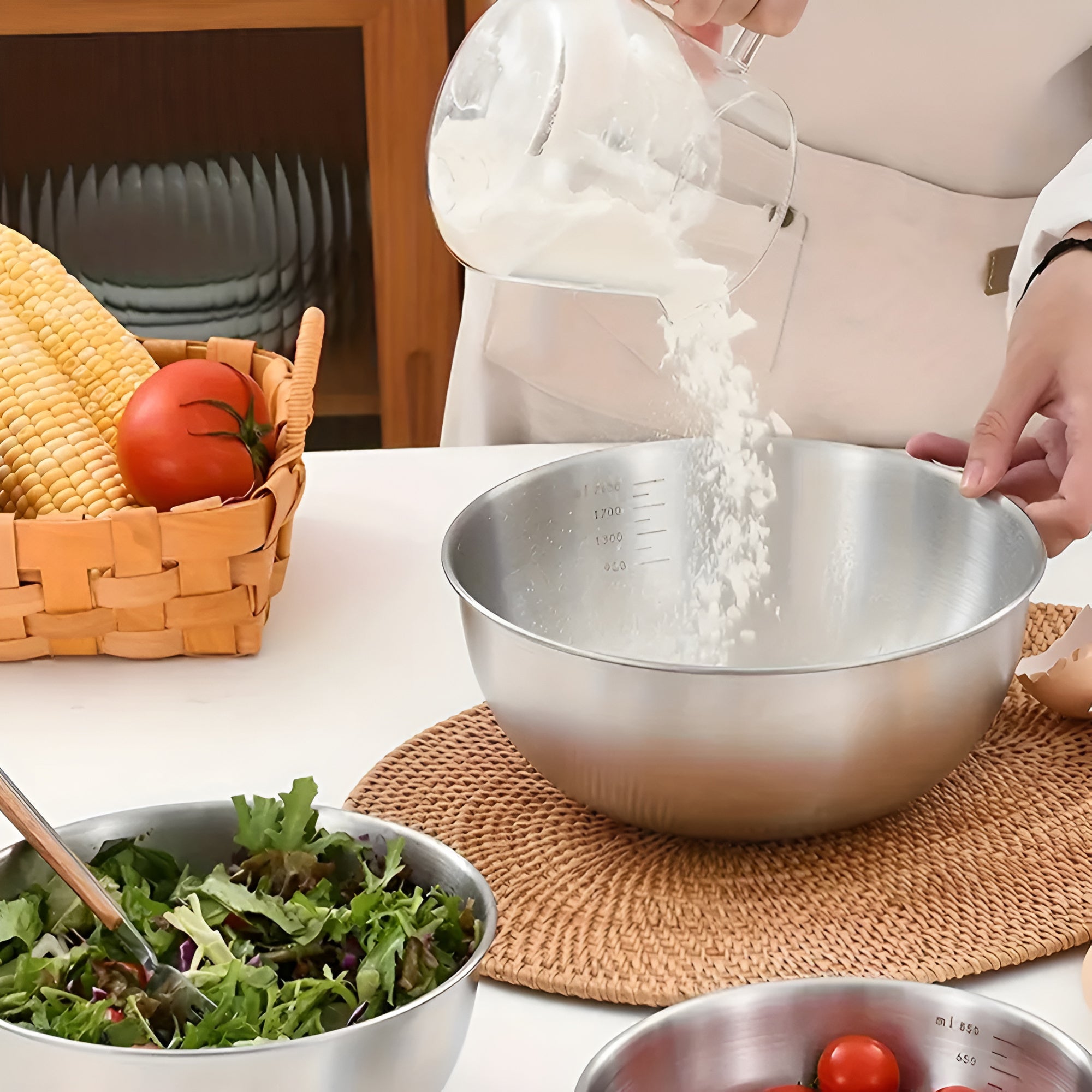 BowLift | 3pcs Stainless Steel Mixing Bowl Set