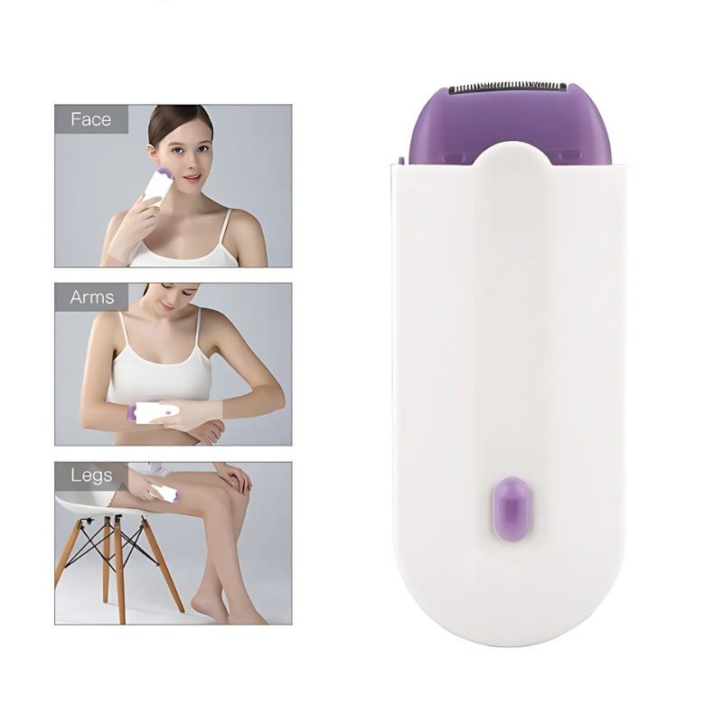 BowLift | FluweelSmooth Pro – Painless Laser Hair Removal Device with Sensa-Light Comfort | For Face & Body