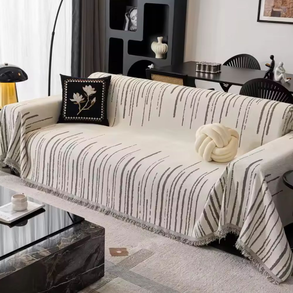 BowLift | Velour Cascade Sofa Cover