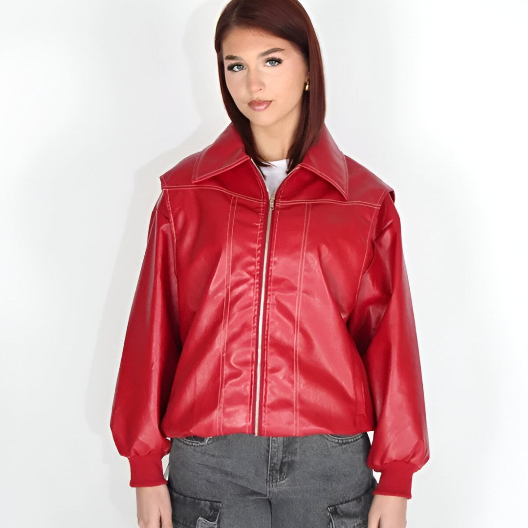 Urban Elegance Vegan Leather Jacket