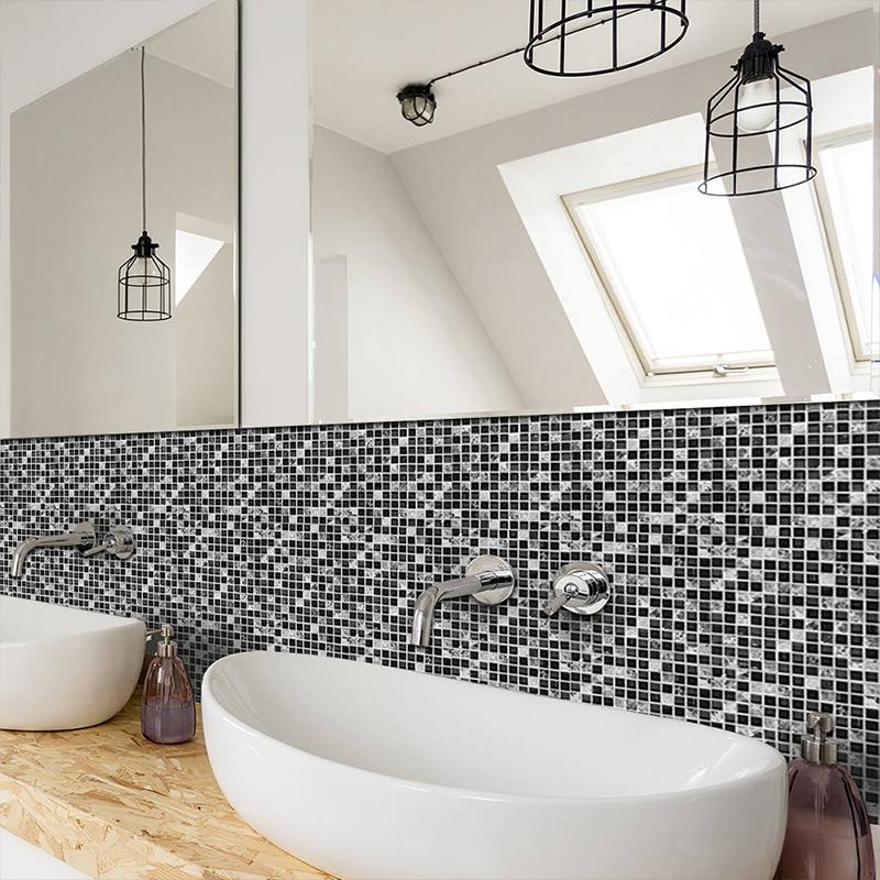 BowLift | Black Mosaic Creative Tile Stickers