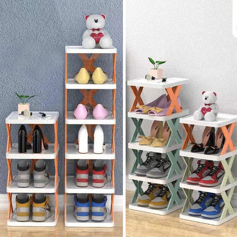 BowLift | Foldable Multi-Layer Shoe Rack, Shoe Storage Organizer