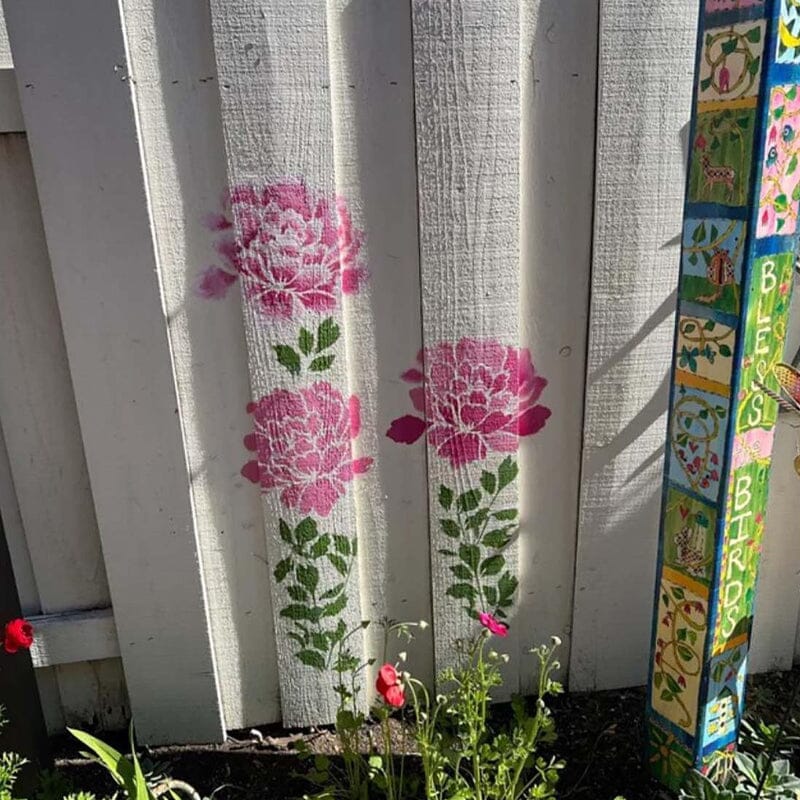 BowLift | DIY Decoration - Garden Fence Large Flower Drawing Templates