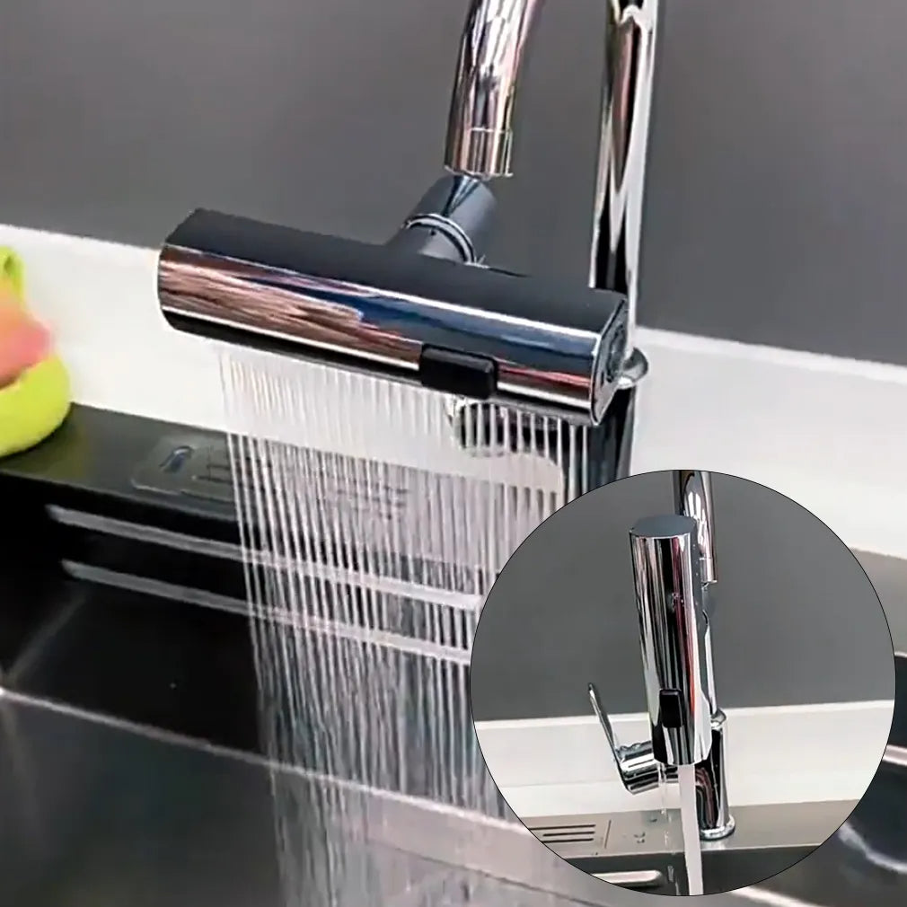 BowLift | Universal Rotating Waterfall Sink Faucet Extension