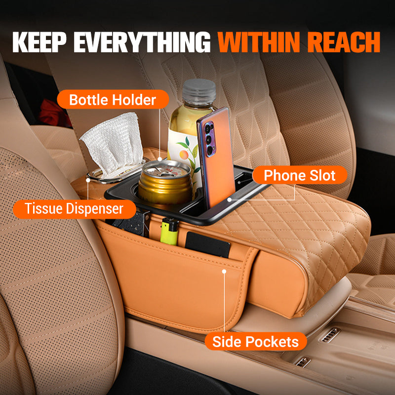 BowLift | Integrated multifunctional riser cushion for car armrests under pressure