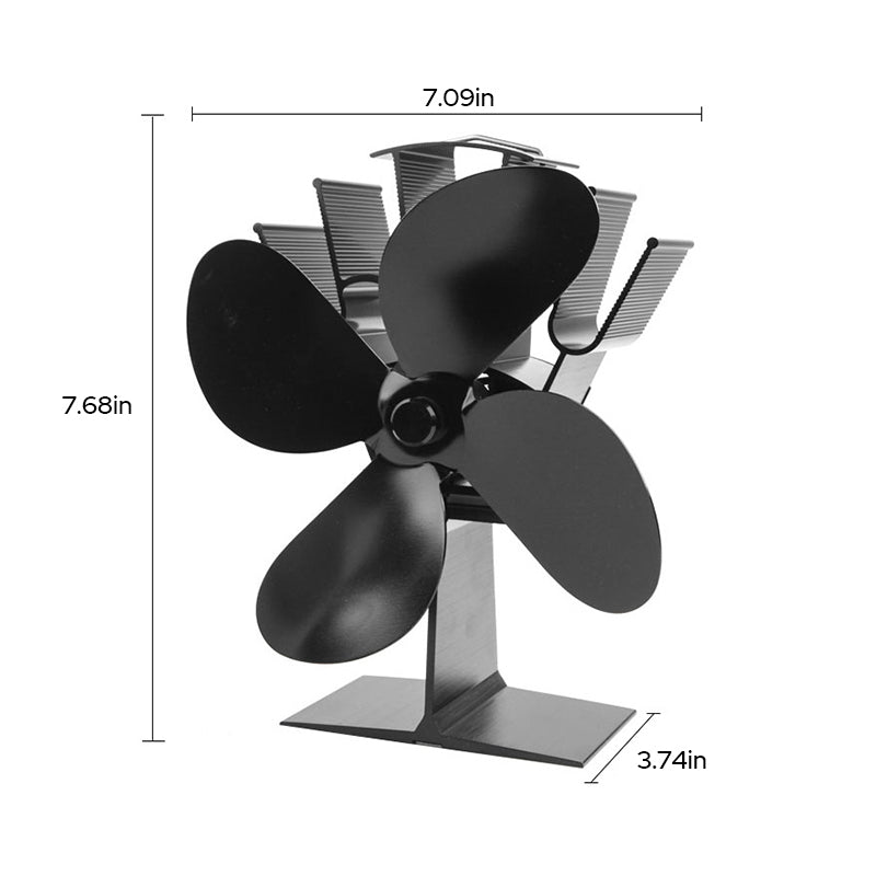 BowLift | 4 Blades Heat Powered Stove Fan