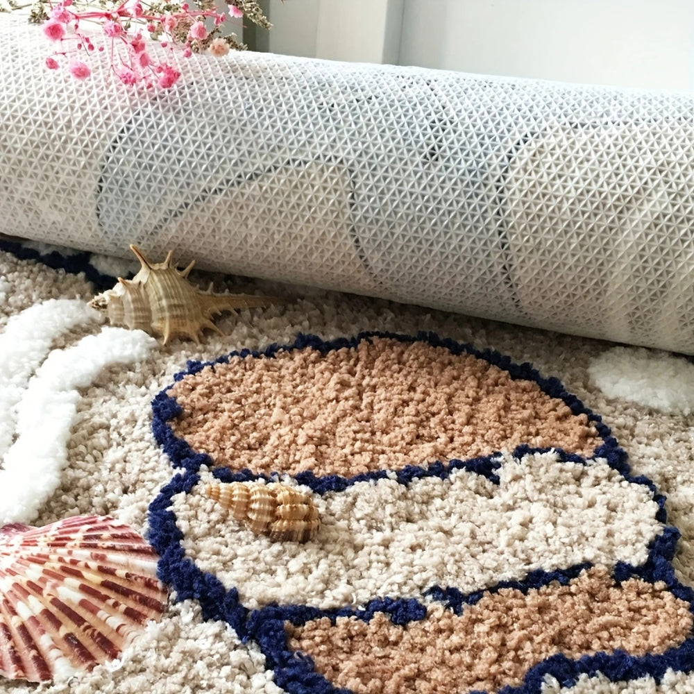 BowLift | Fluffy Semicircle Non-Slip Bath Mat