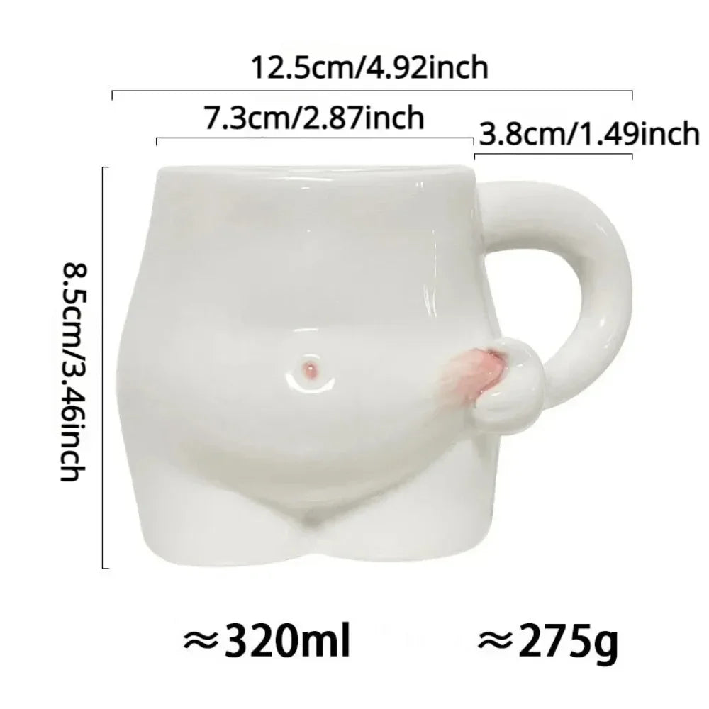 BowLift | Big Belly Fat Ceramic Coffee Mug