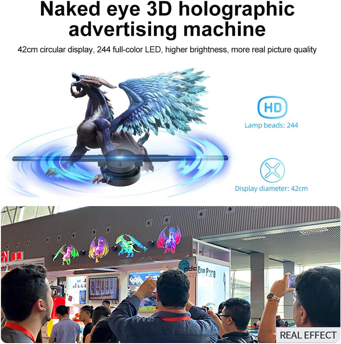 BowLift | 3D Hologram LED Fan Projector