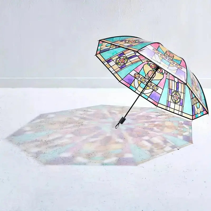 BowLift | Stained Glass Art Umbrella — Automatic Wind PRedection and Rain PRedection