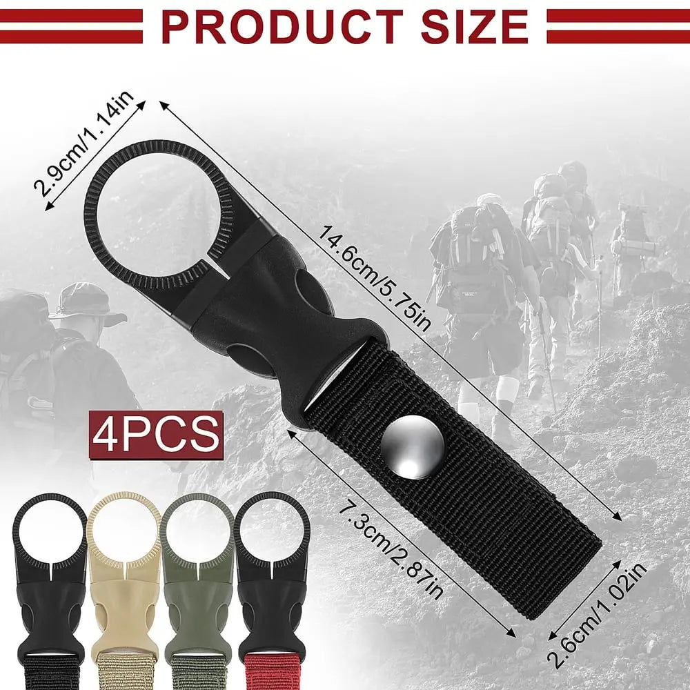 BowLift | 4-Pack Durable Nylon Outdoor Set for Hands-Free Water Bottle Holder