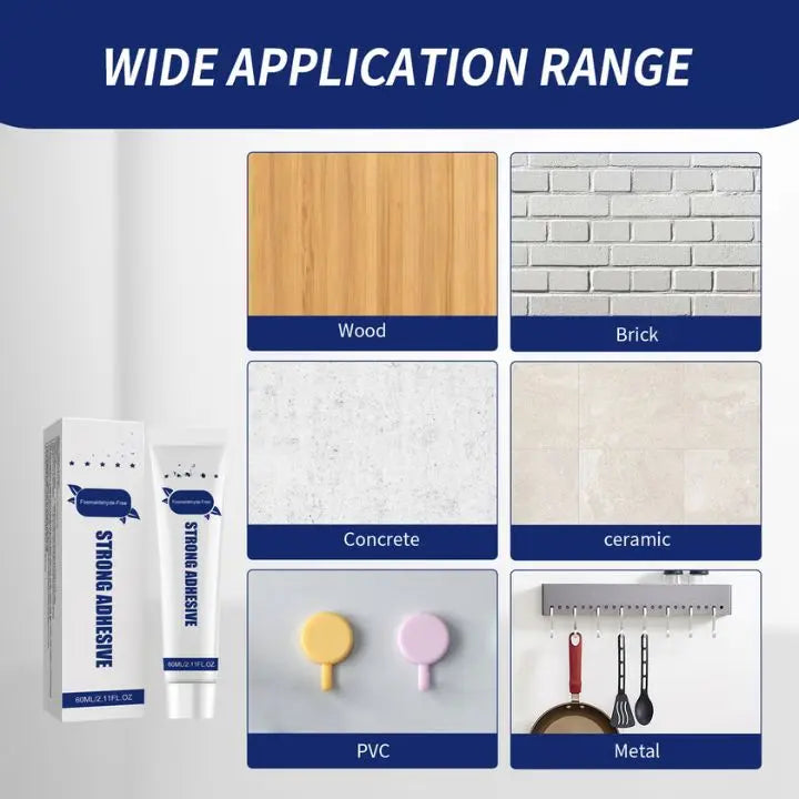 BowLift | 5 Pieces Nail-Free Power Glue – Mold Resistant & Weatherproof for Any Surface