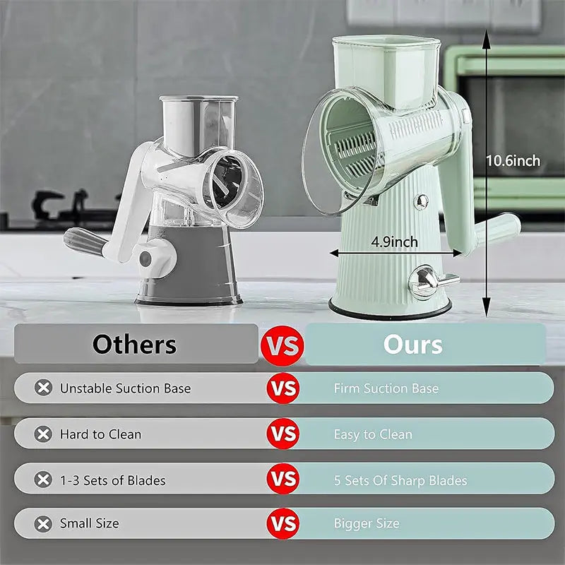 BowLift | 5-in-1 Redating Mandoline Slicer for Crispy, Healthy Vegetable Snacks