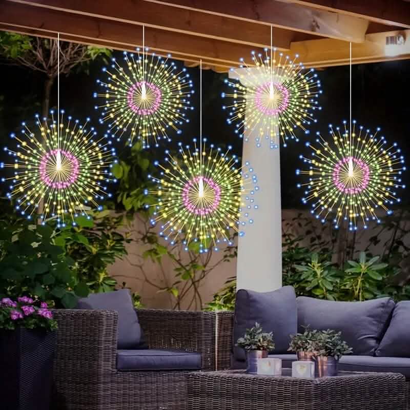 BowLift | 5-Pack: 450 LED Solar Starburst Sphere Lights