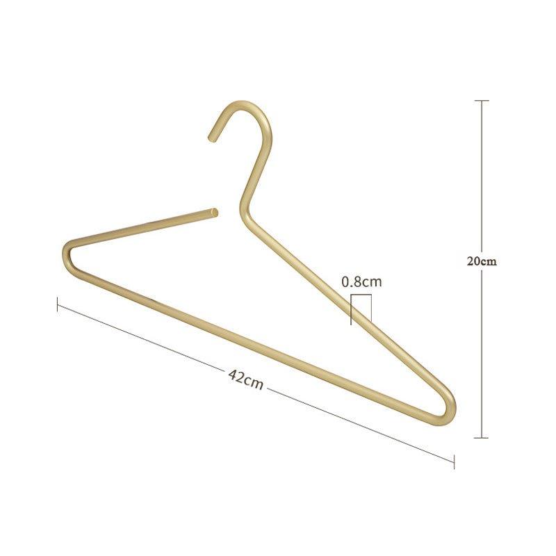 BowLift | 5 pieces of hangers made of solid matte gold/silver │ Seamless wardrobe organizer made of metal