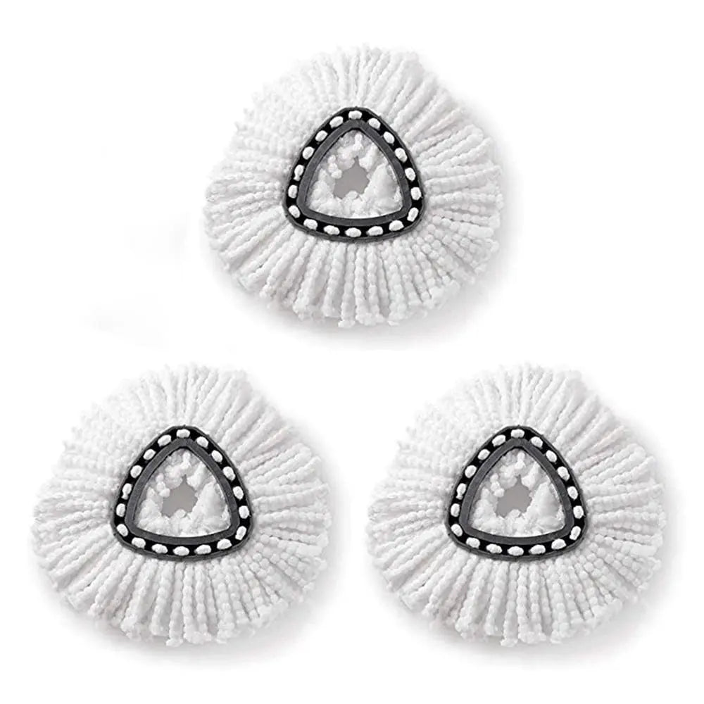 BowLift | 5-piece replacement set for spin mop – includes 3 microfiber mop cloths + 2 brushes for thorough cleaning!