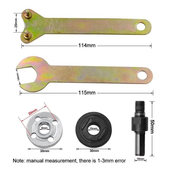 BowLift | 5-pc Drill Angle Grinder Adapter – Cutting & Polishing Rod