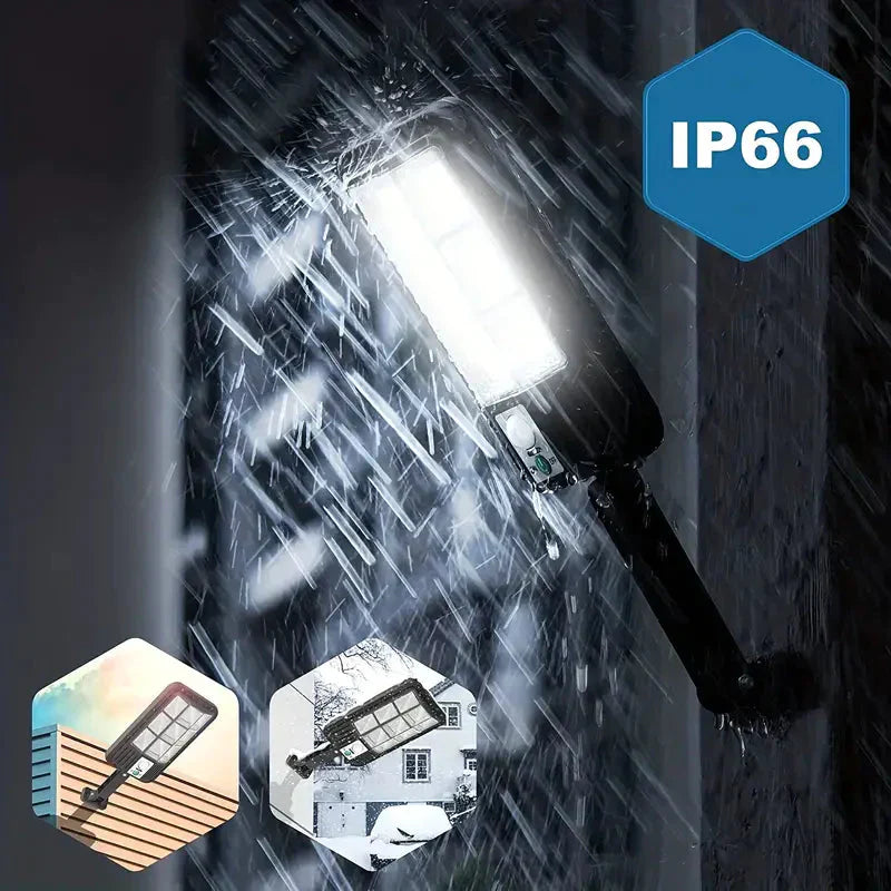 BowLift | 5000LM Solar Floodlight Twilight to Dawn, Solar Powered Outdoor Lights with Security Motion Sensor