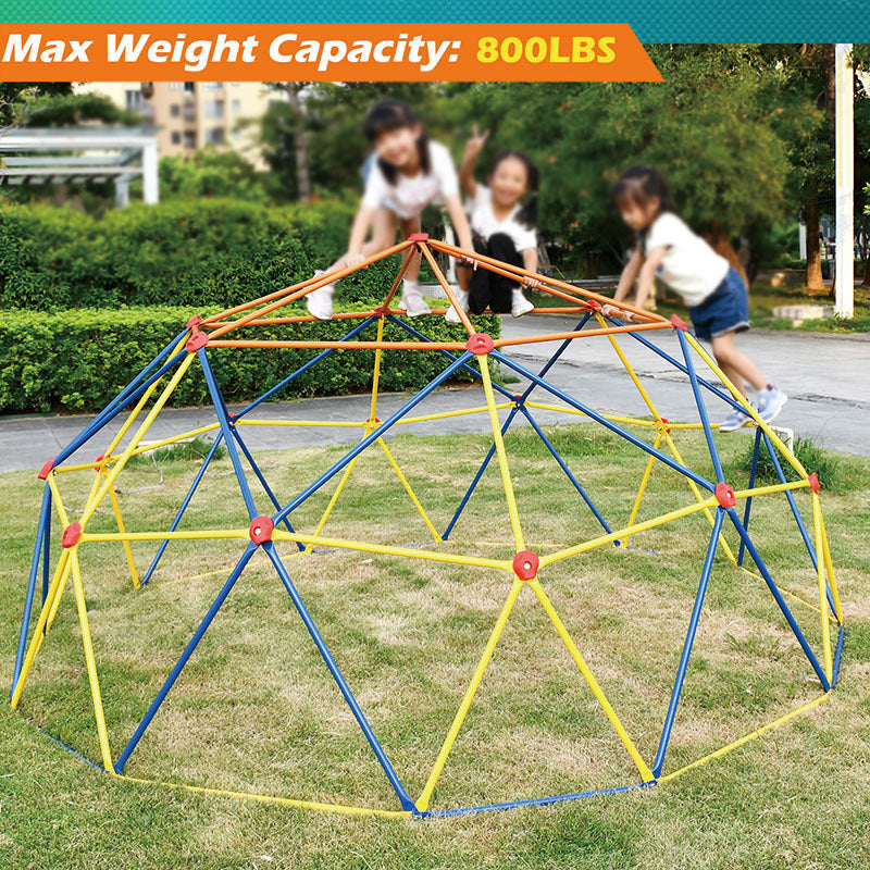 BowLift | 10FT Climbing Dome, Jungle Gym Supports 800LBS and Easy Assembly,3 to 9 Years Old, Outdoor and Indoor Play Equipment for Kids