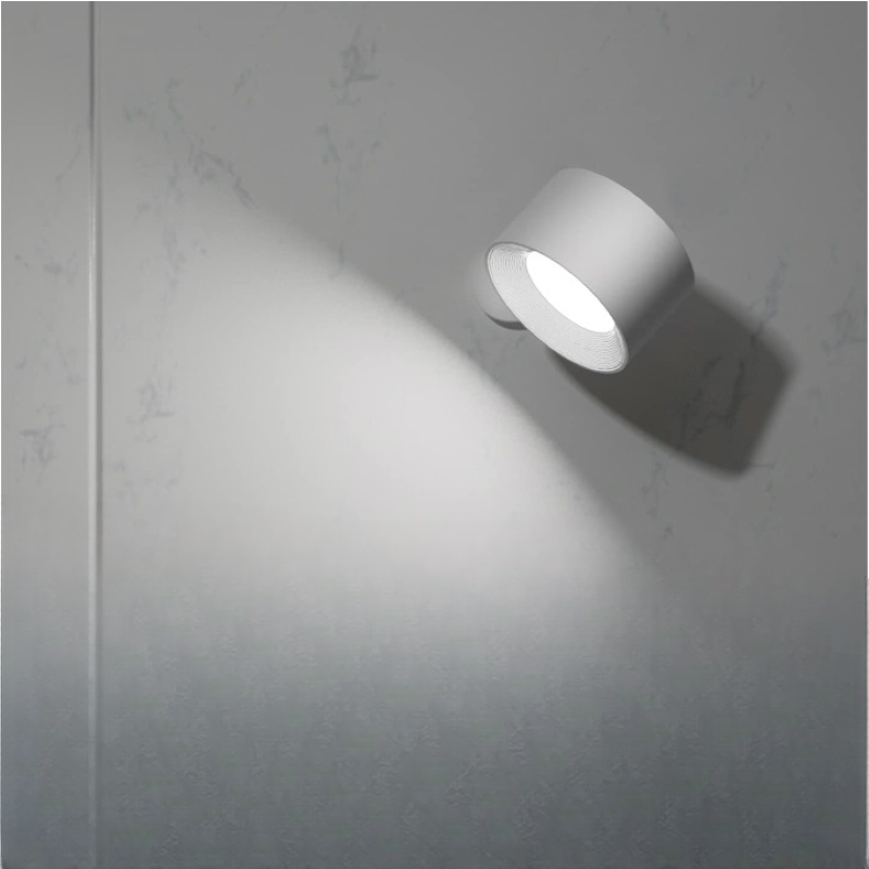 BowLift | LED Wall Lights, Wall-mounted Lamps with Rechargeable Battery, 3 Color Temperatures & 3 Brightness Levels, 360° Rotatable Magnetic Ball, Wireless Wall Lights for Study, Reading, Nightstand