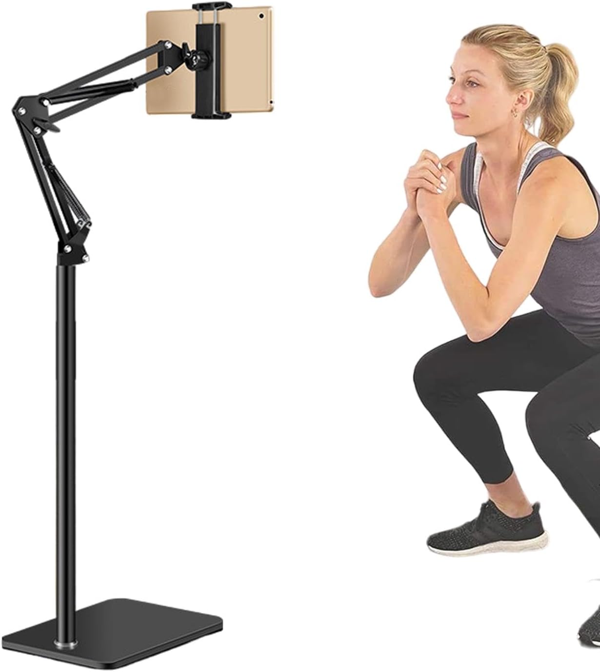 BowLift | Adjustable 360° Phone and Tablet Floor Stand – Movira