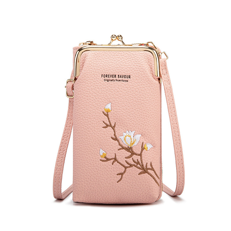 BowLift | Embroidered women's crossbody wallet