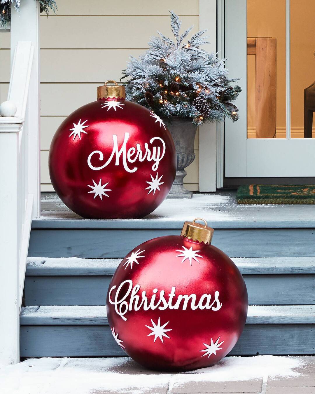 BowLift | Christmas Inflatable Decoration Ball | Outdoor Yard Ornament | 60cm PVC