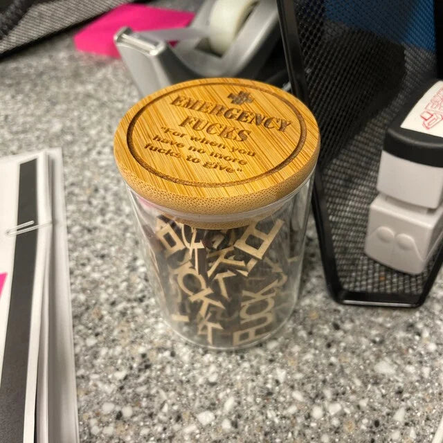 BowLift | Emergency F**k Glass - Funny Give a F**k Glass