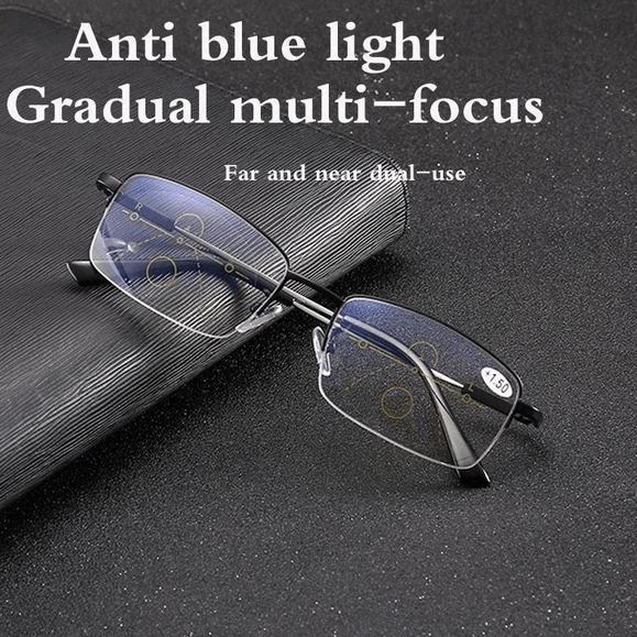 BowLift | Titanium Progressive Distance and Near Range Dual-Use Reading Glasses