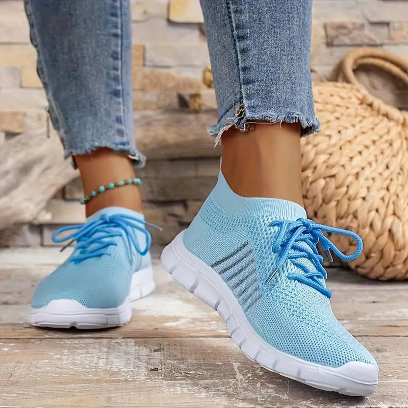 BowLift | Breathable Lace-Up Running Trainer Sneakers